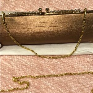 Bronze boutique one of a kind clutch